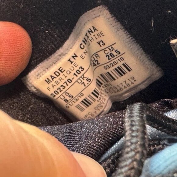 Size 8.5 - Air Jordan 9 Retro 2010 Mens Powder Blue Leather Sneakers 302370-103 - Picture 9 of 10